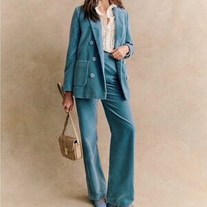 Sezane Teal Women's Pantsuit